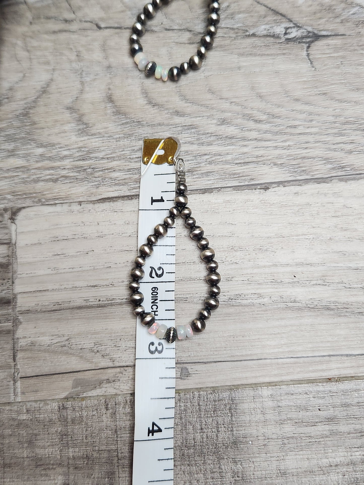 Ethiopian Opal & Sterling Silver Navajo Style Pearls