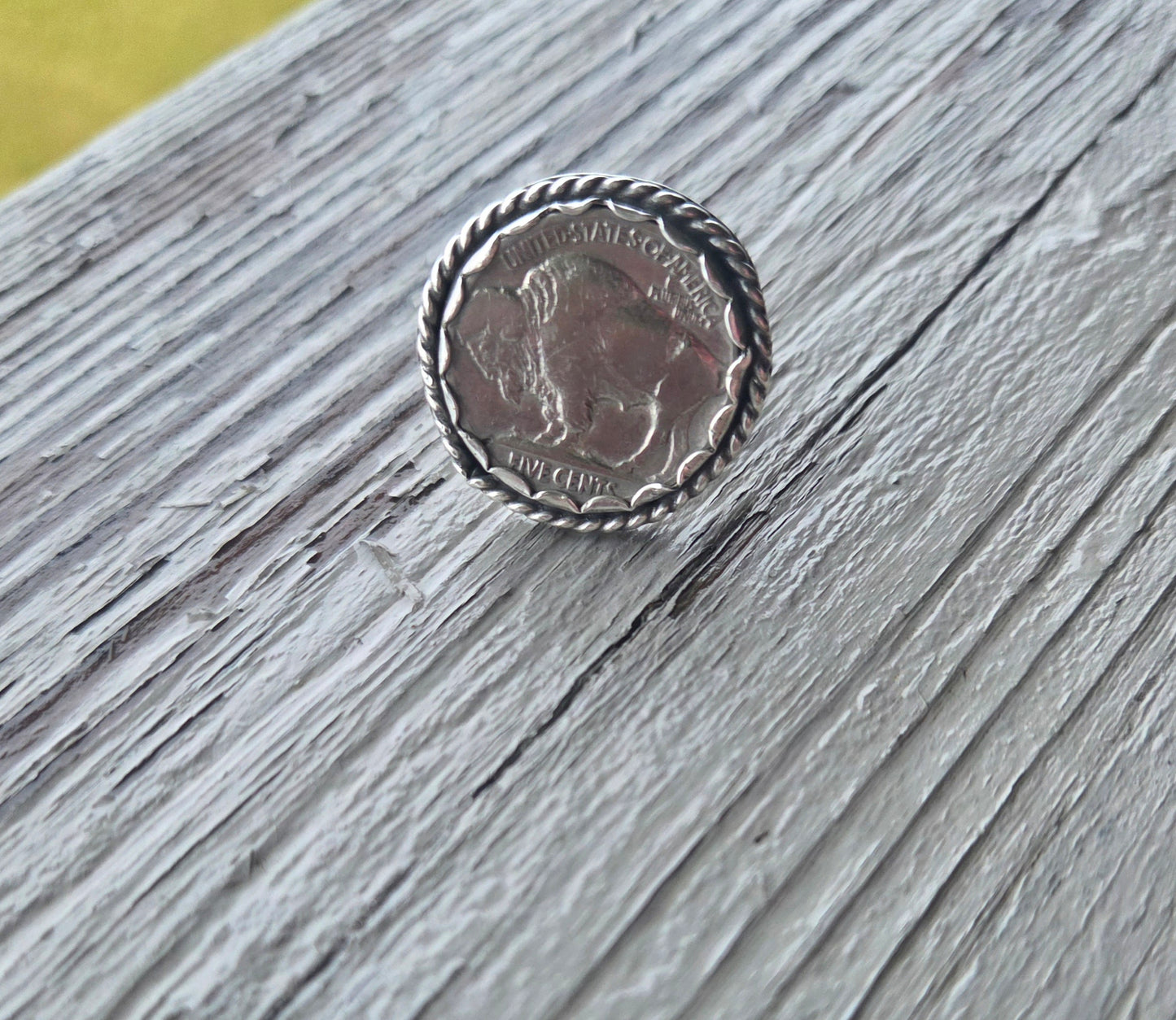 Buffalo Coin • Sterling Silver Size 7
