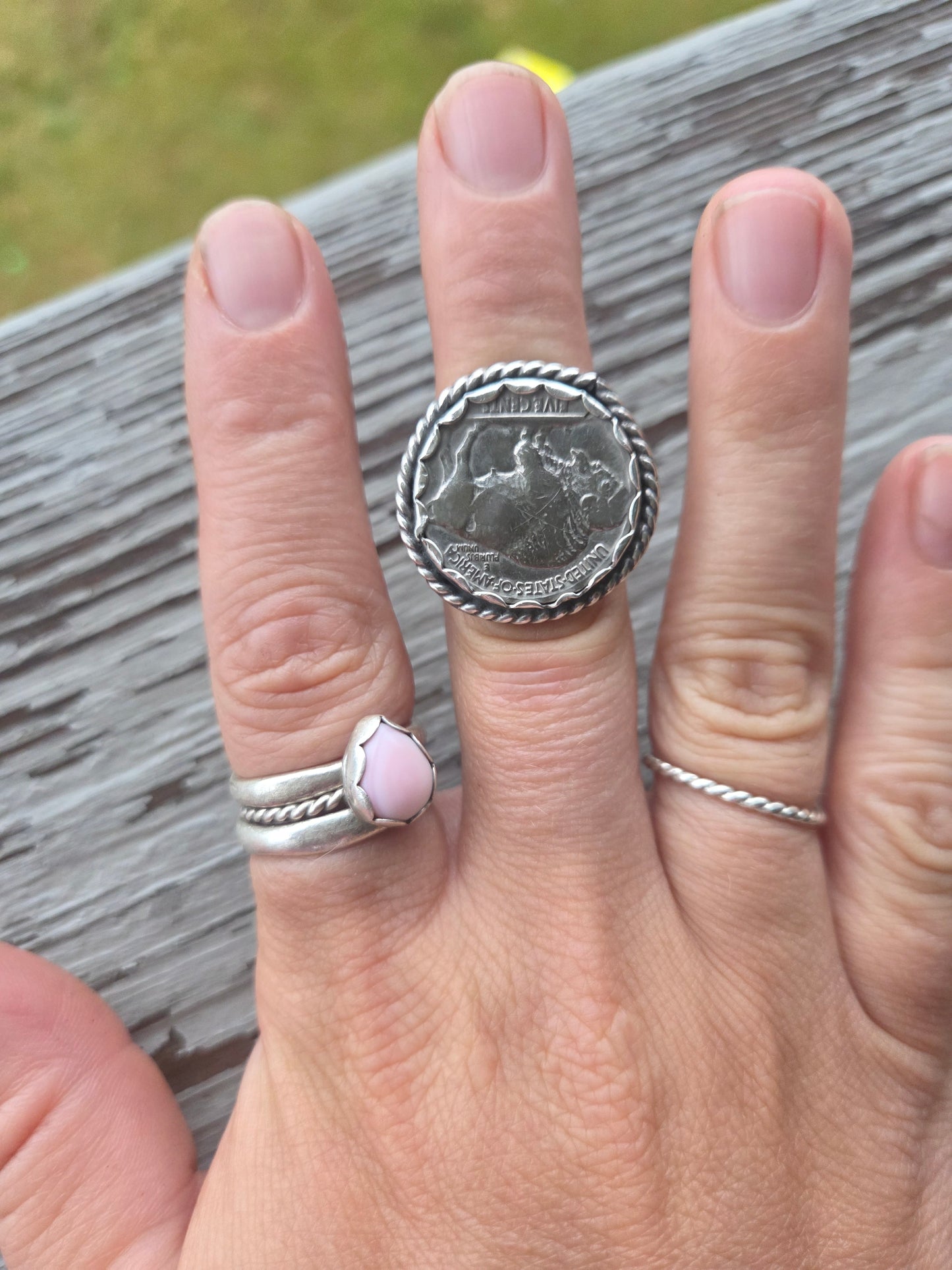 Buffalo Coin • Sterling Silver Size 7