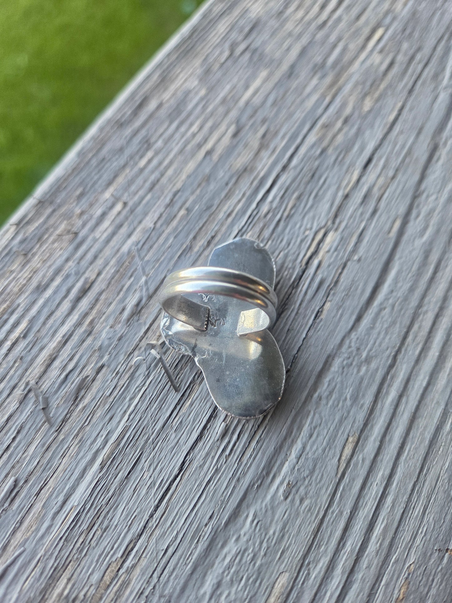 3 Stone • Pink Conch• Sonoran Turquoise Size 8