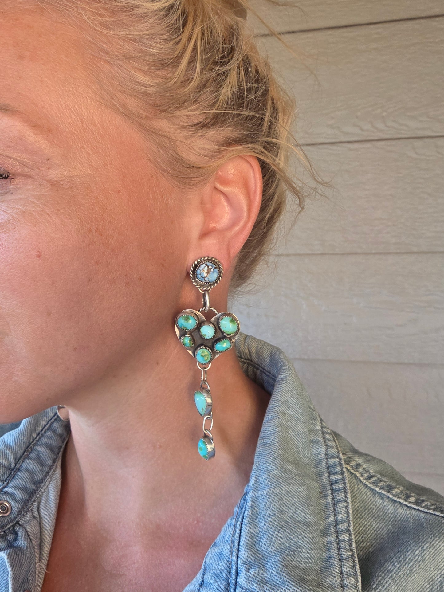 Heart Turquoise Earrings