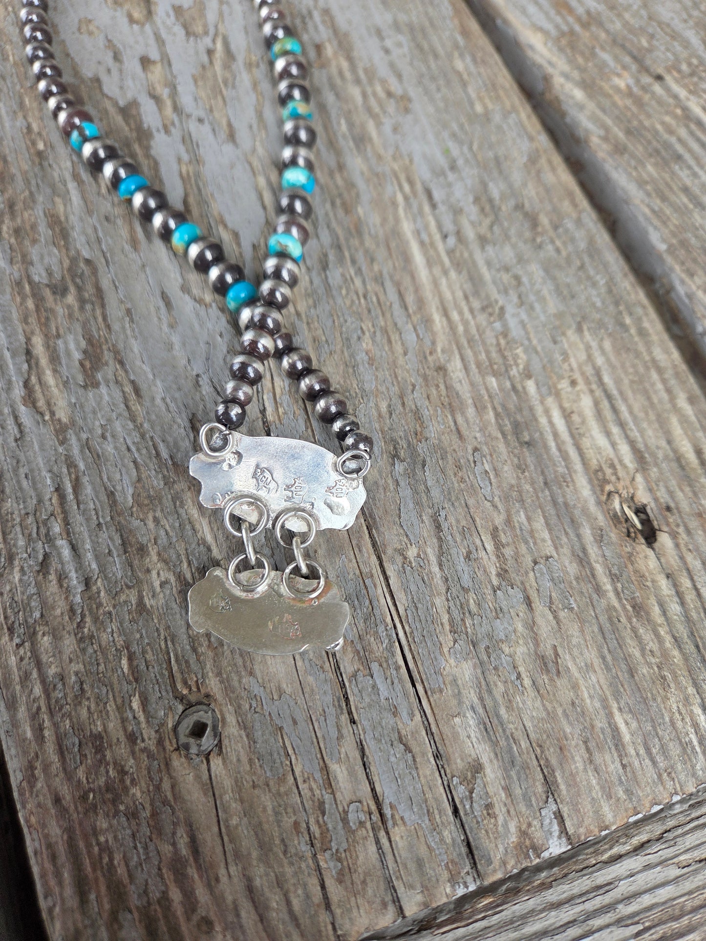 Sonoran & Sierra Nevada Turquoise & Sterling Pearls & Kingman Turquoise beads