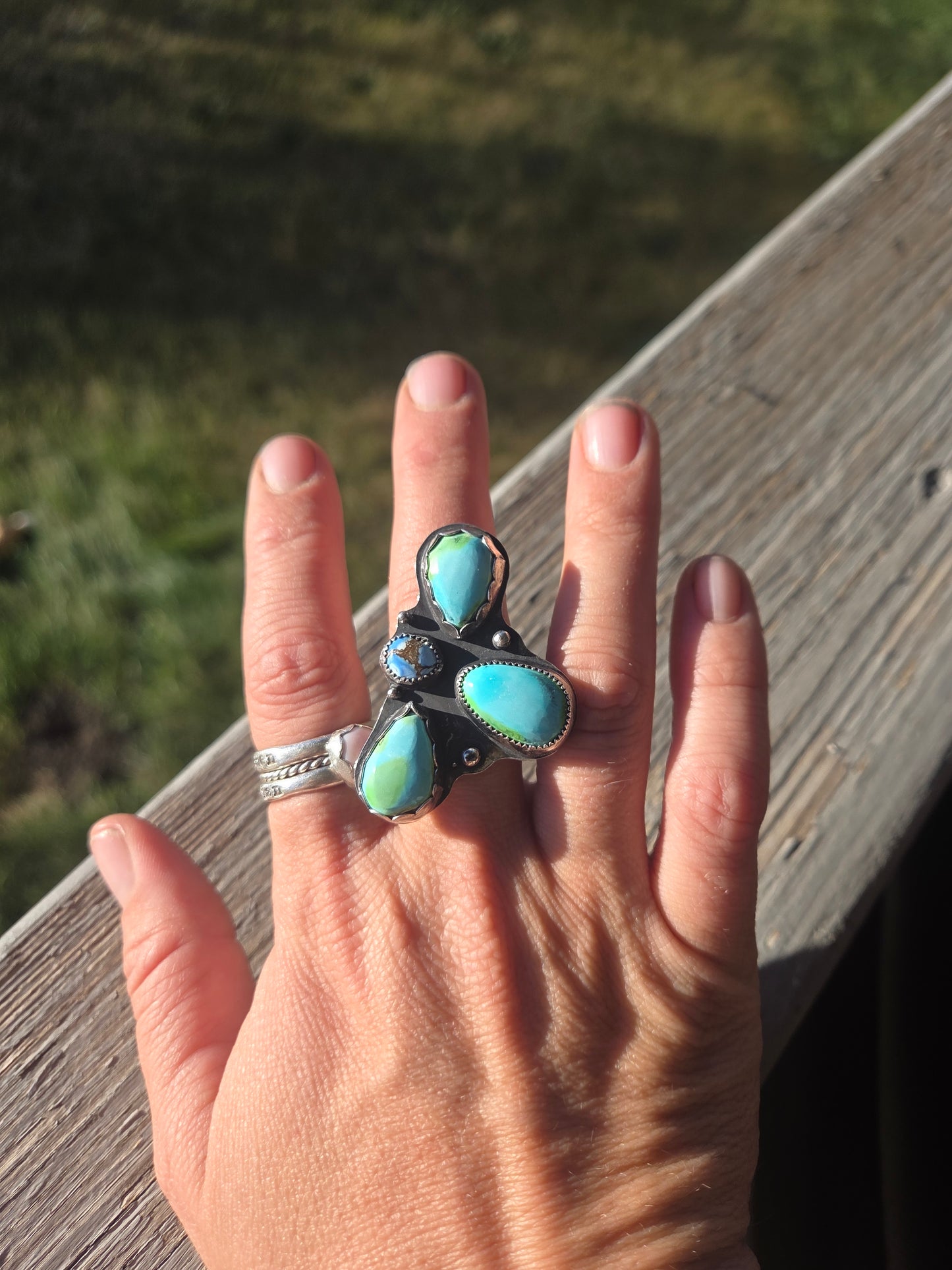 Sonoran Turquoise • Golden Hill Turquoise Size 7.5