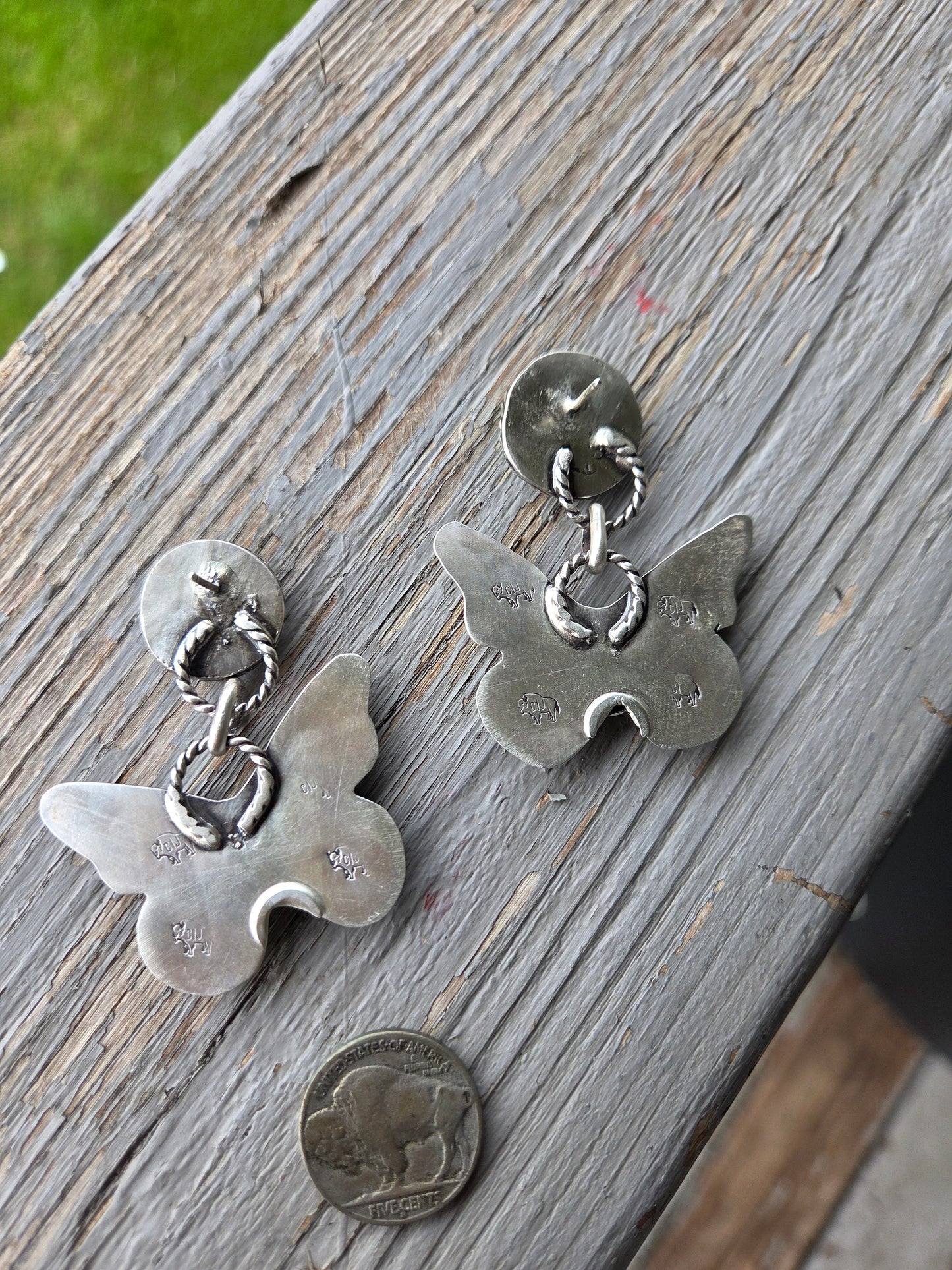 Butter Fly Turquoise Earrings