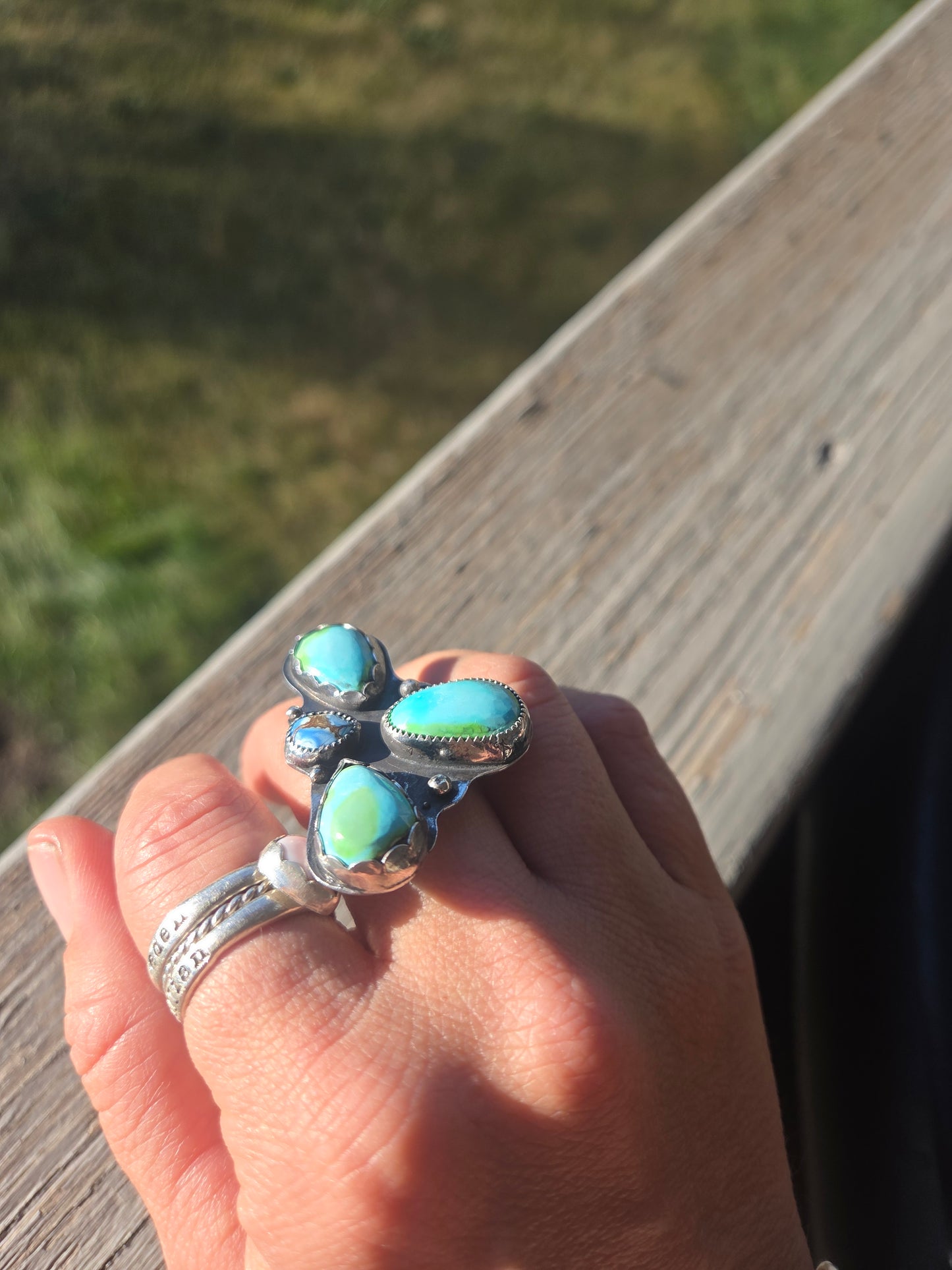 Sonoran Turquoise • Golden Hill Turquoise Size 7.5