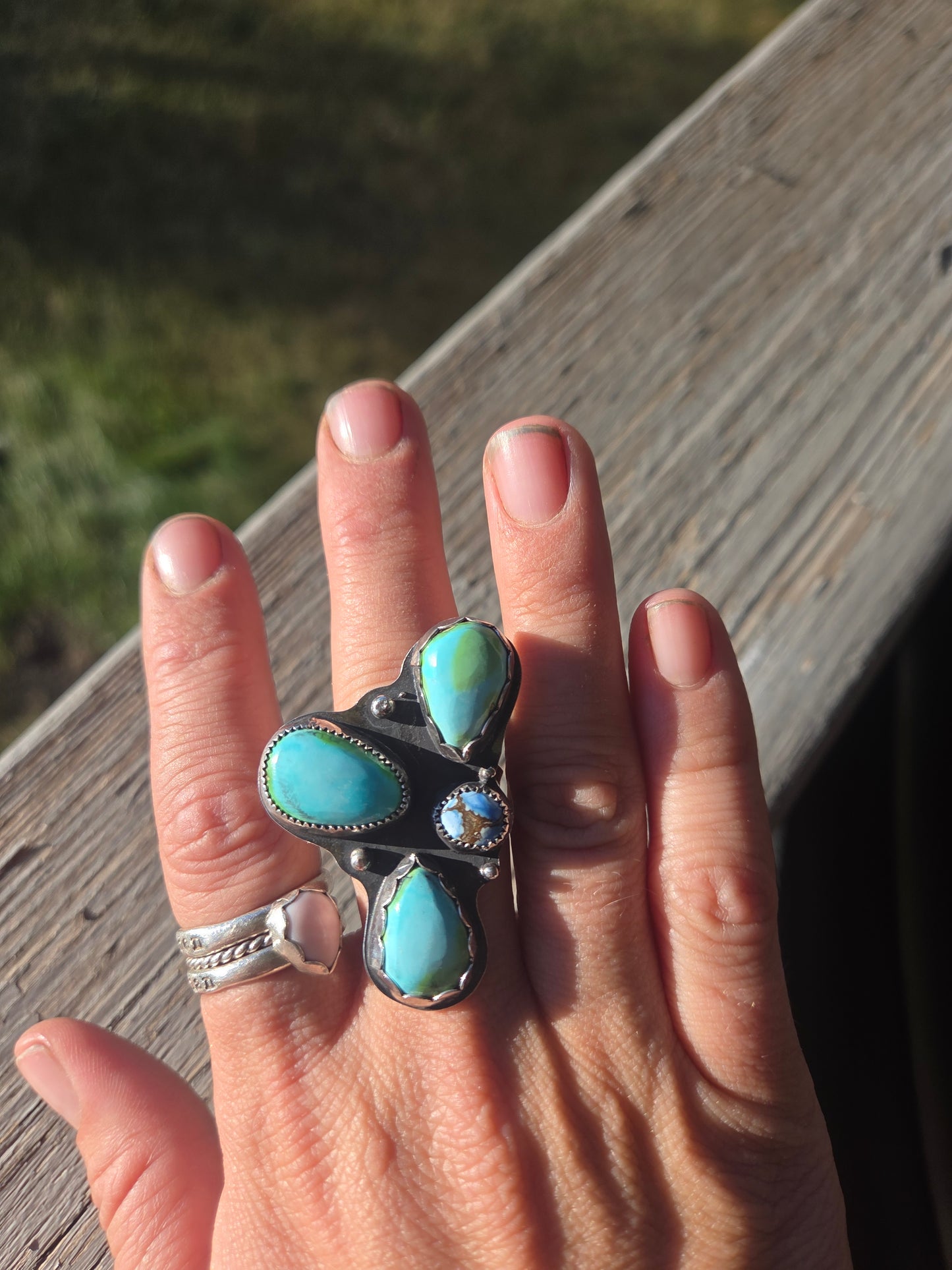 Sonoran Turquoise • Golden Hill Turquoise Size 7.5