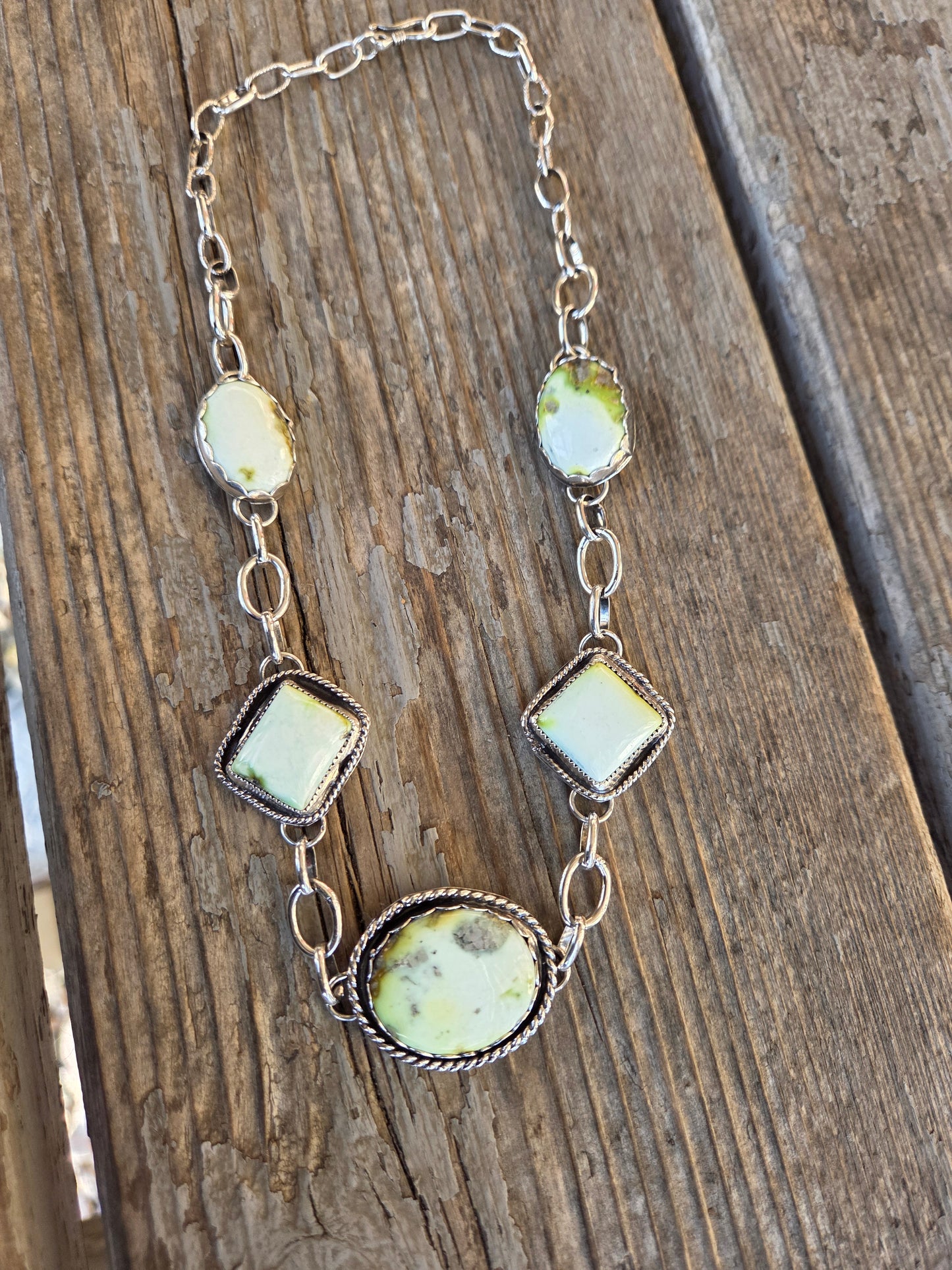Handmade Chain Link Palomino  Chocker • Adjustable up to 16 inches