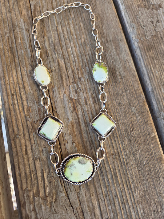 Handmade Chain Link Palomino  Chocker • Adjustable up to 16 inches