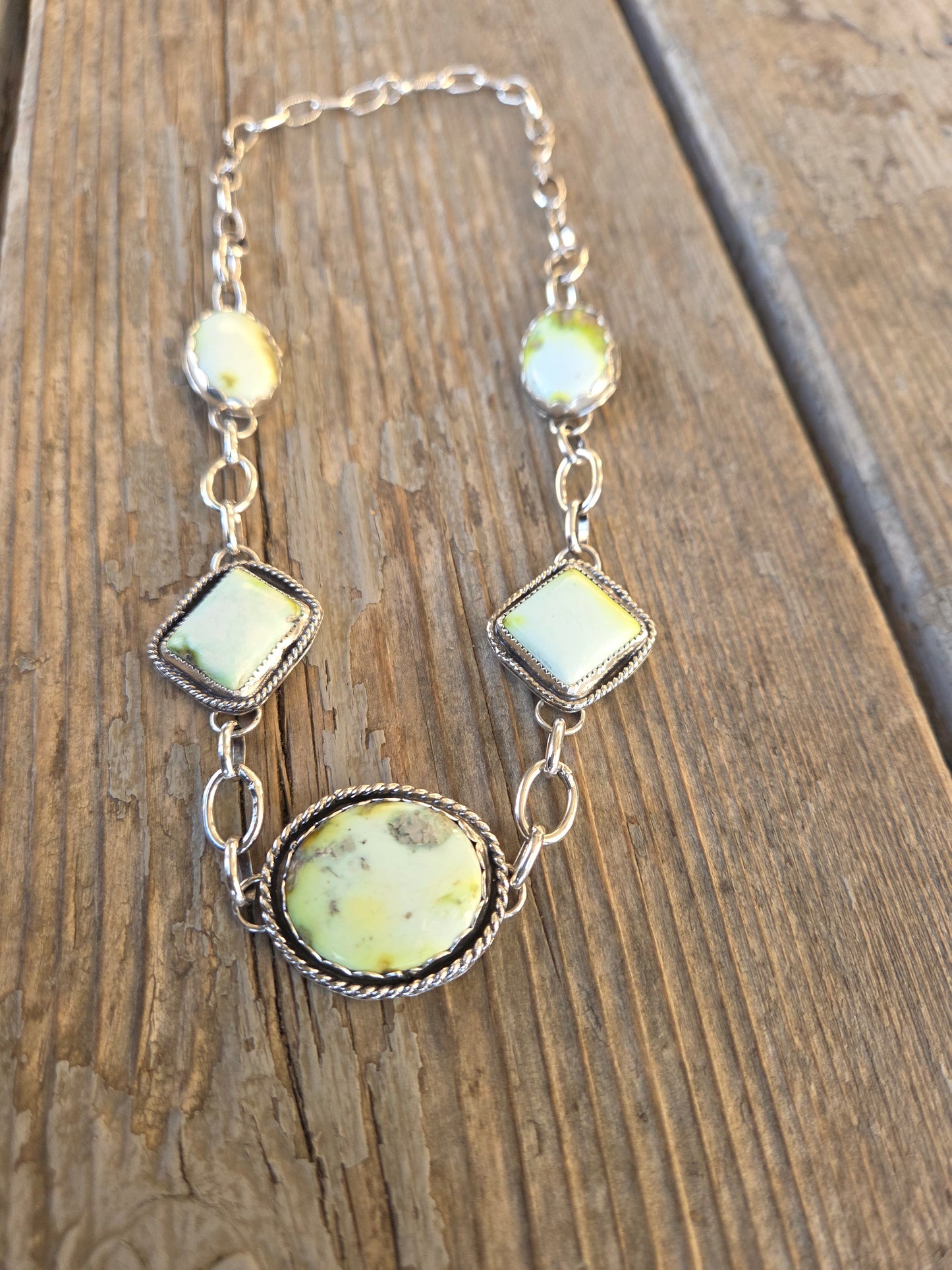Handmade Chain Link Palomino  Chocker • Adjustable up to 16 inches