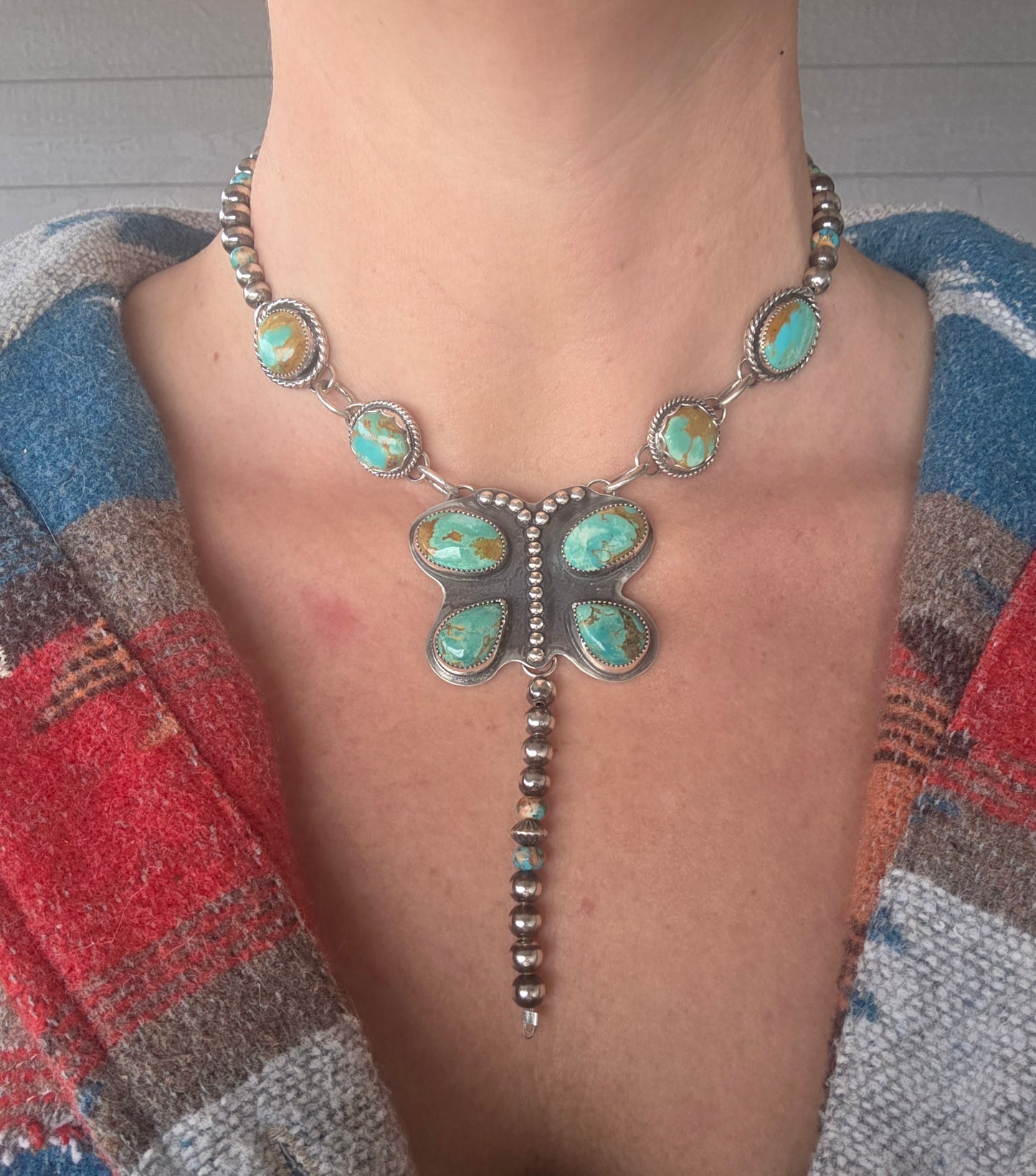 Hidden Valley & Tyrone Turquoise & Sterling Pearls