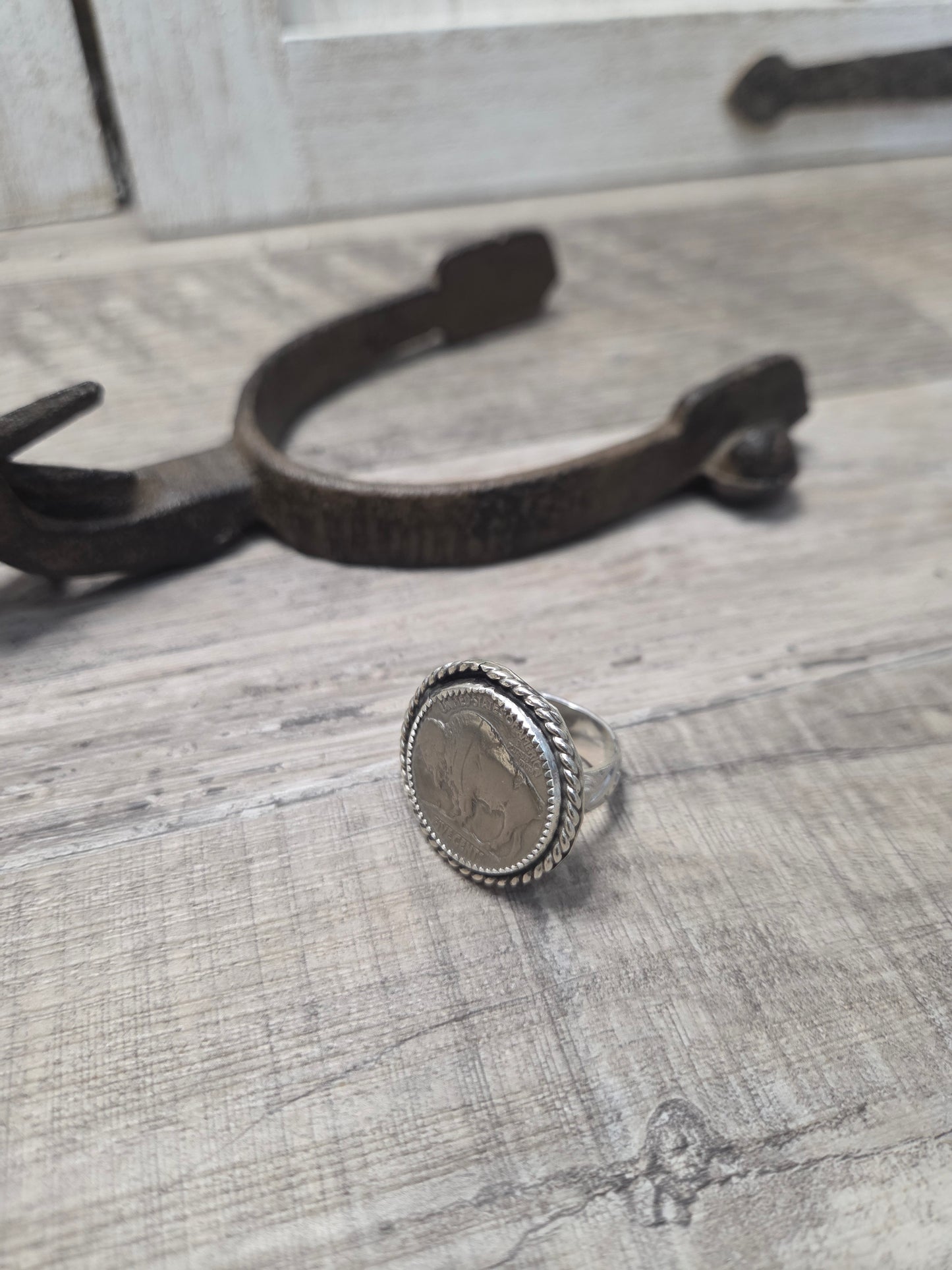 Buffalo Coin Adjustable size 6 and up