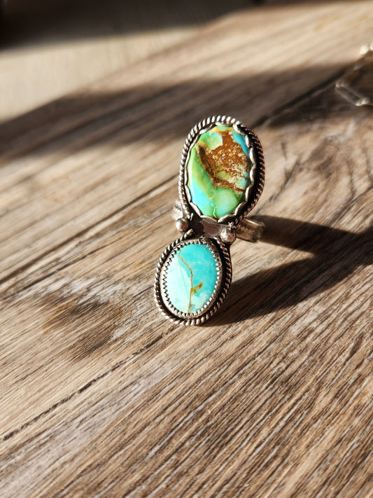 Sonoran & Pilot Mountain Turquoise Size 8