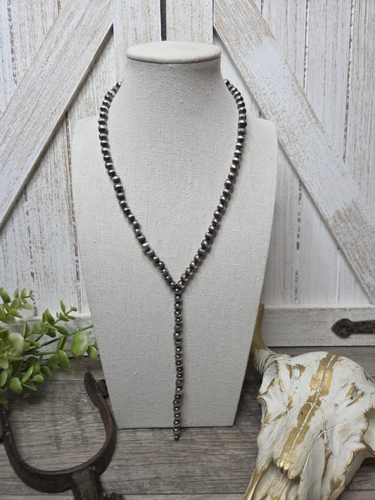 Sterling Silver Navajo Style Pearls.