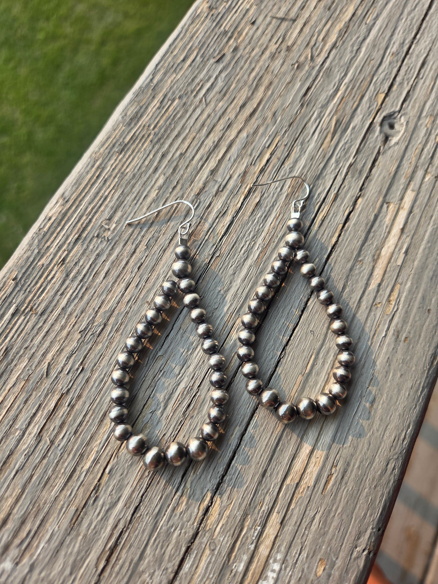Sterling Silver Navajo Style Pearls