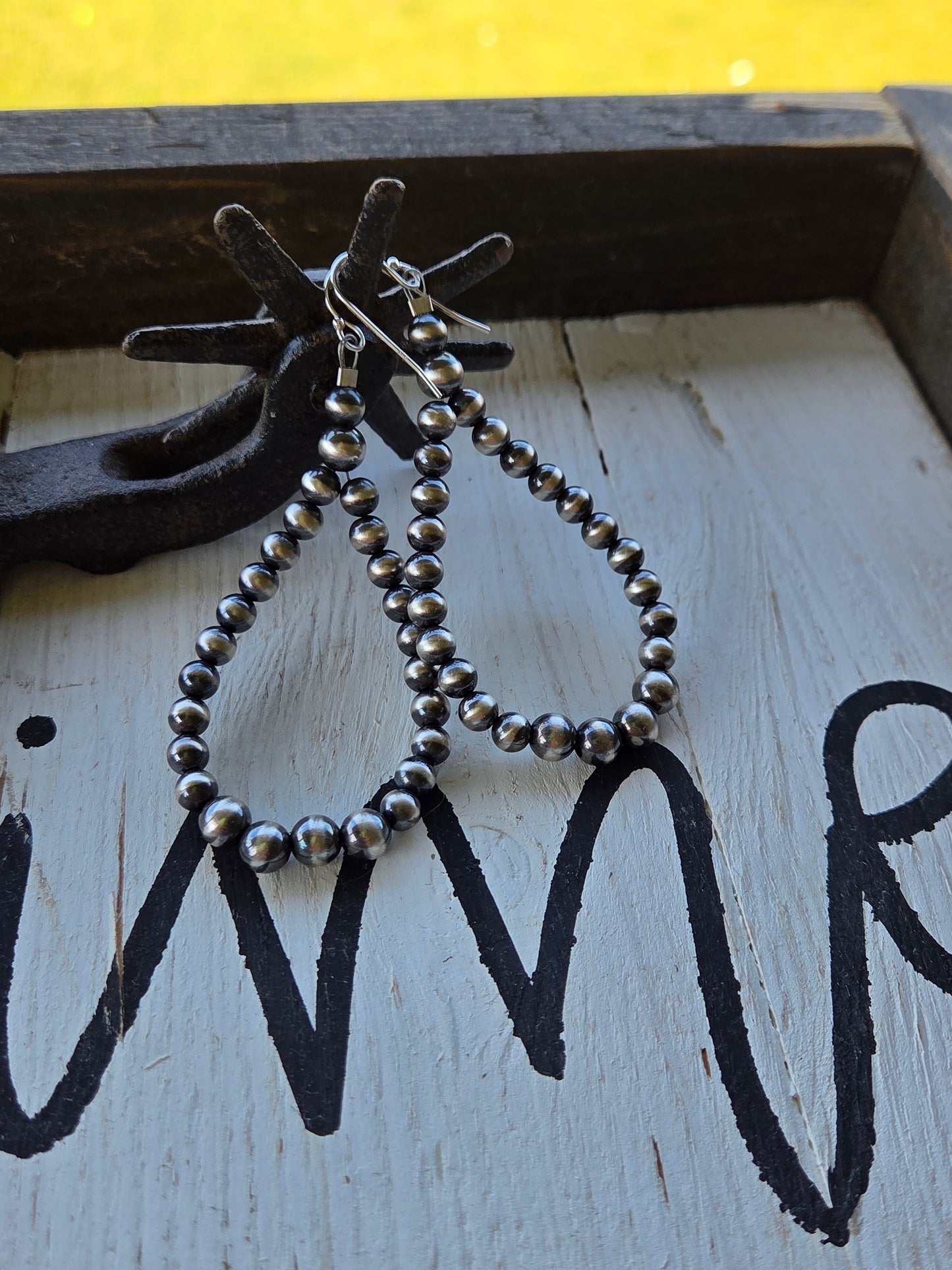 Sterling Silver Navajo Style Pearls