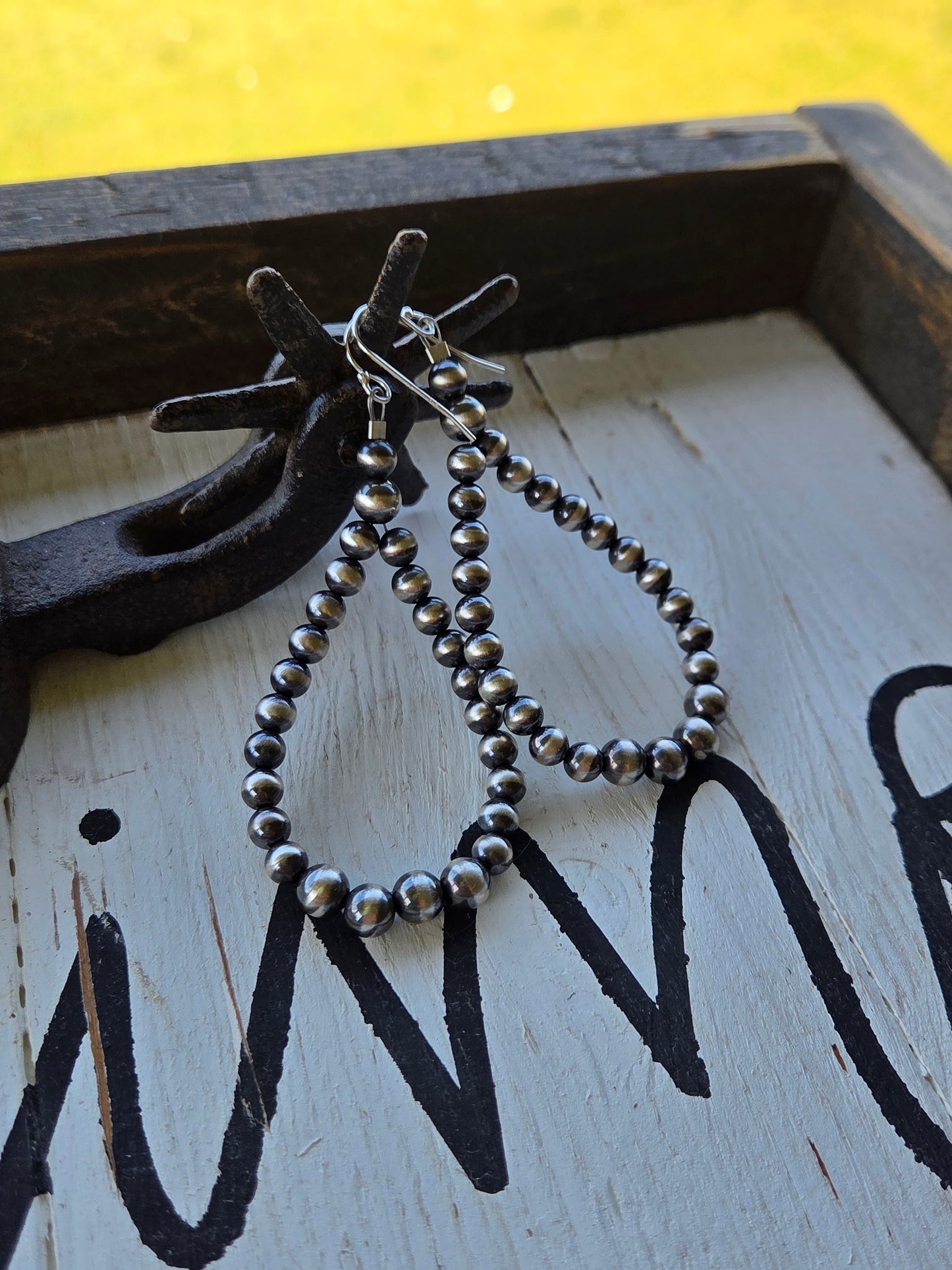 Sterling Silver Navajo Style Pearls