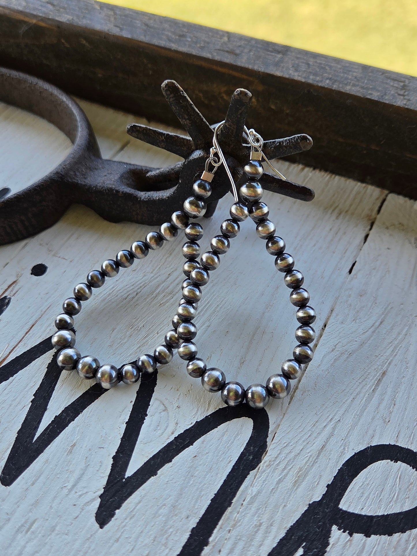 Sterling Silver Navajo Style Pearls
