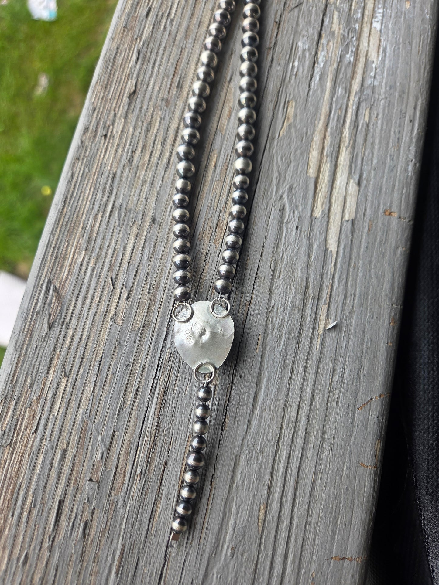 Sterling Silver Navajo Style Pearls • Sonoran Turquoise  16 inches