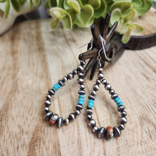 KingsmenTurquoise, Spiny Oyster Turquoise, & Sterling Silver Navajo Style Pearls