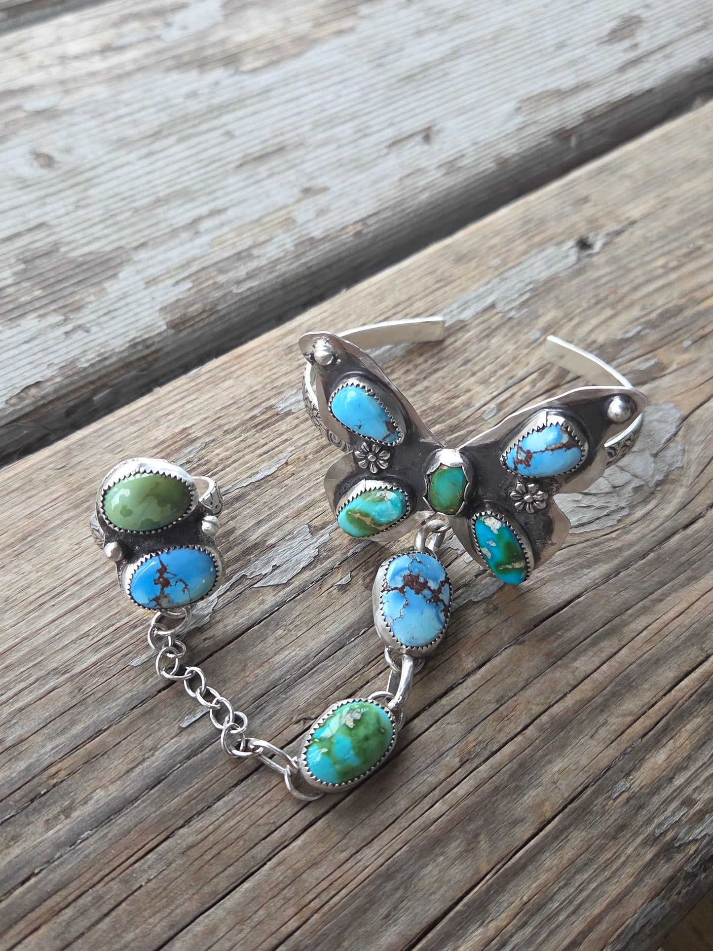 ButterFly bracelet/ring Chain