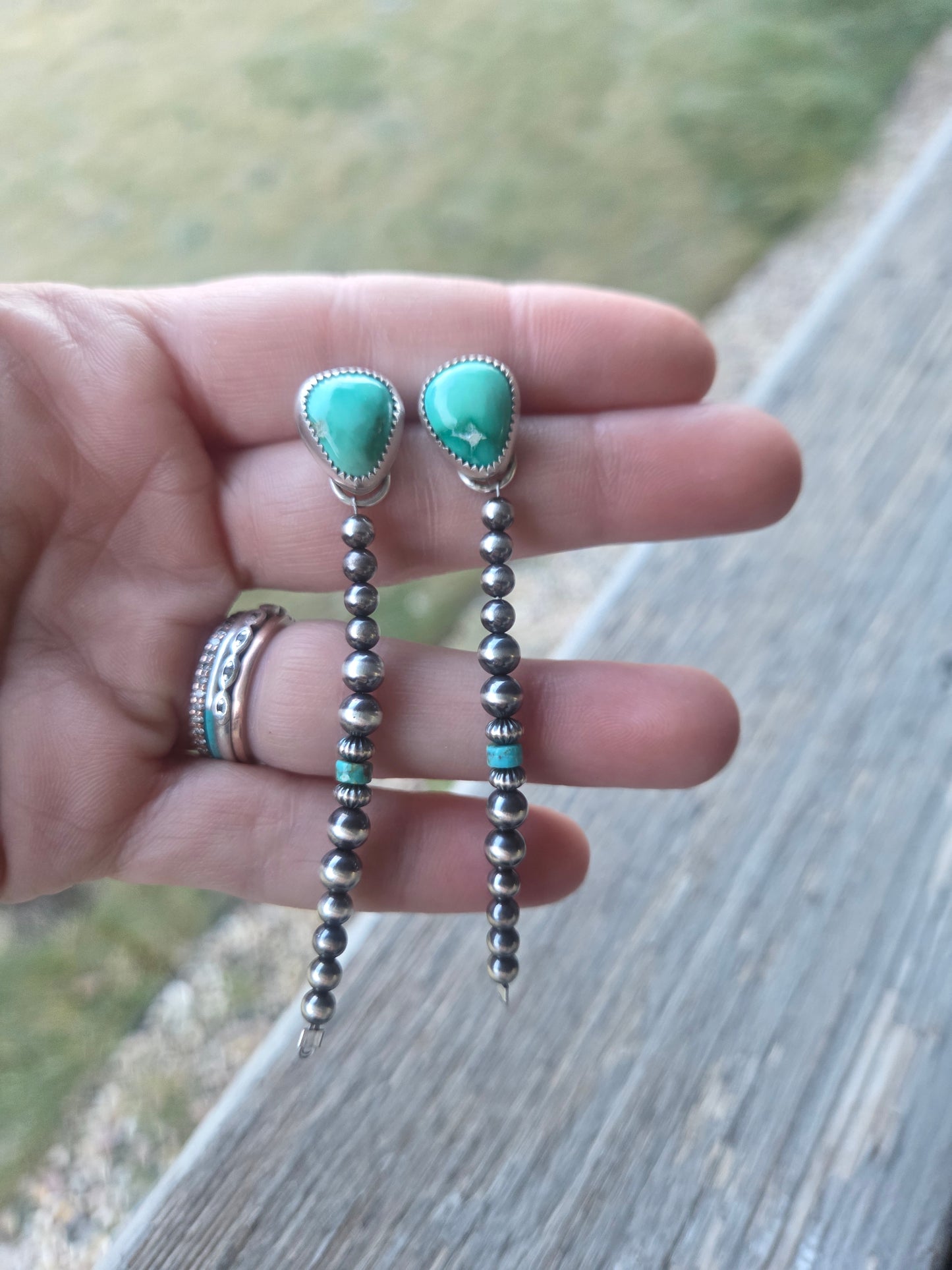 Emerald Valley Turquoise • Sterling Silver Pearls & Turquoise