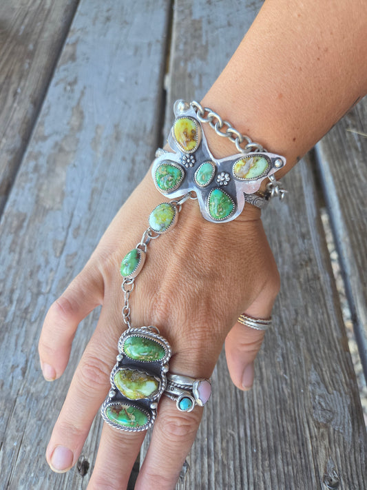 ButterFly bracelet ring combo