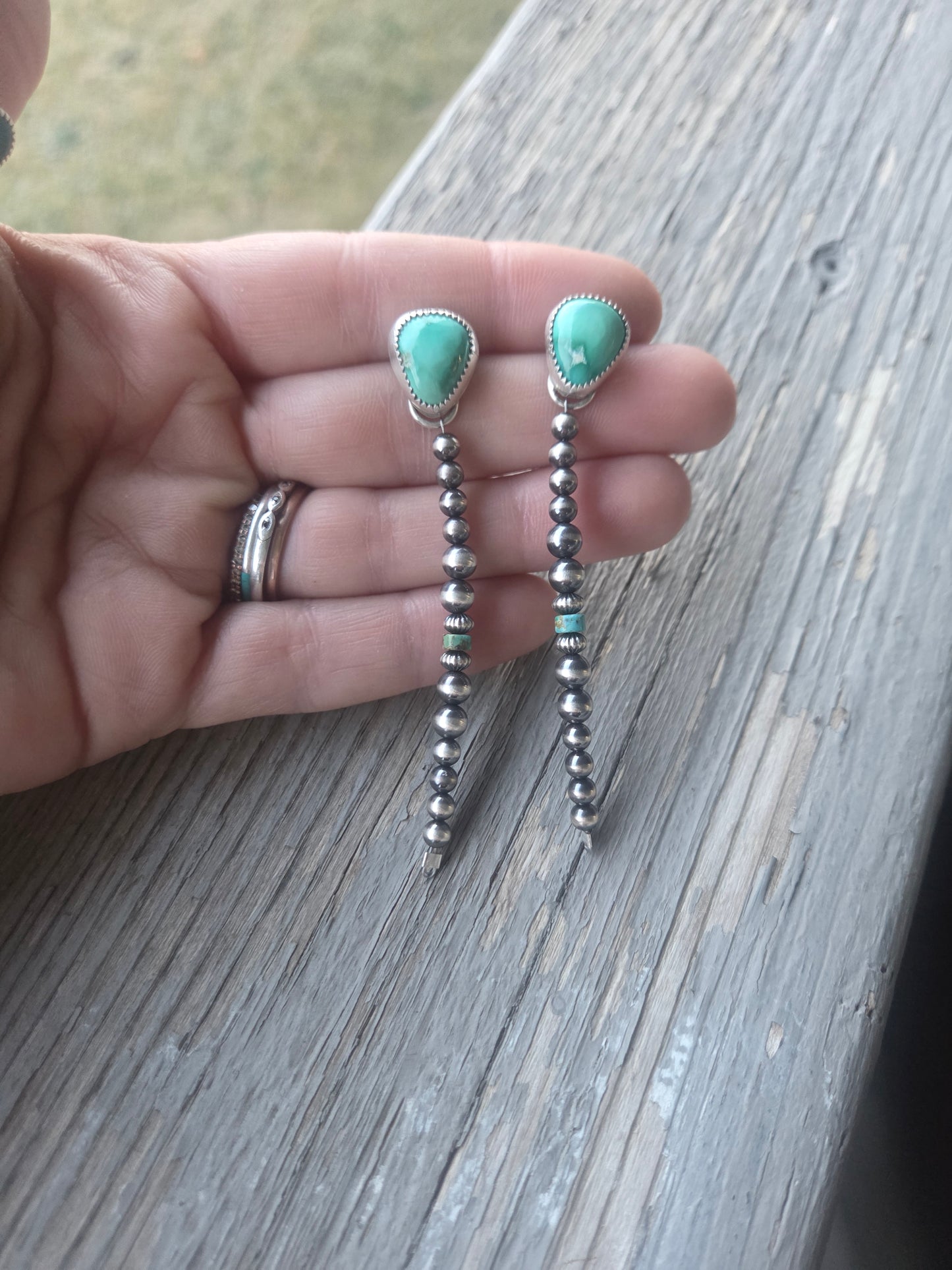 Emerald Valley Turquoise • Sterling Silver Pearls & Turquoise