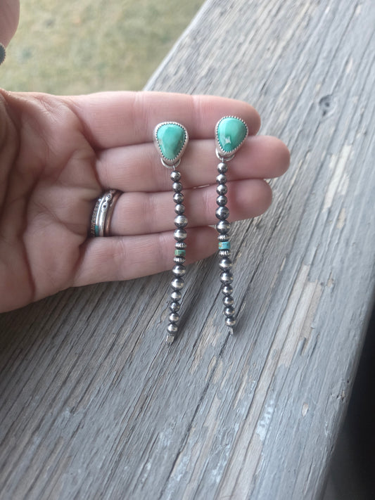 Emerald Valley Turquoise • Sterling Silver Pearls & Turquoise