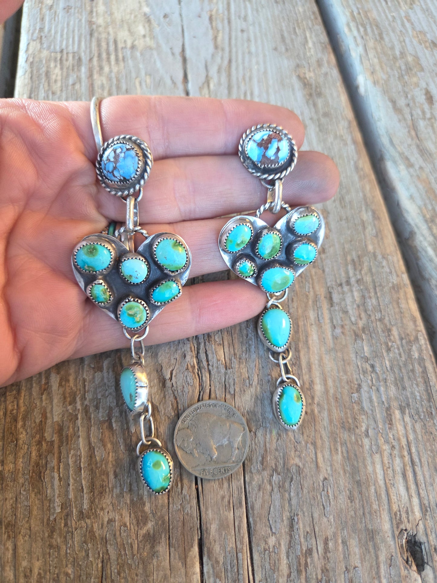Heart Turquoise Earrings