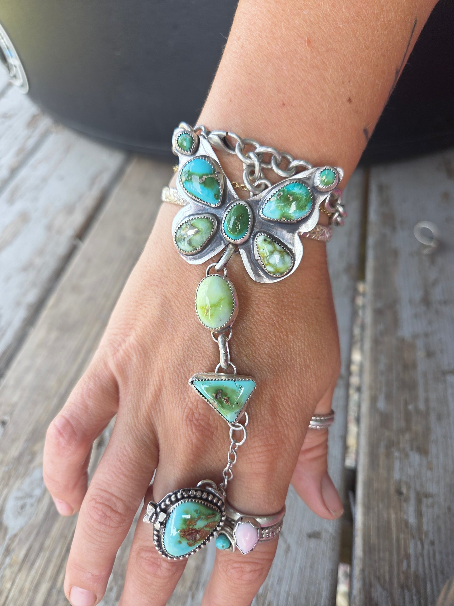 ButterFly bracelet ring combo