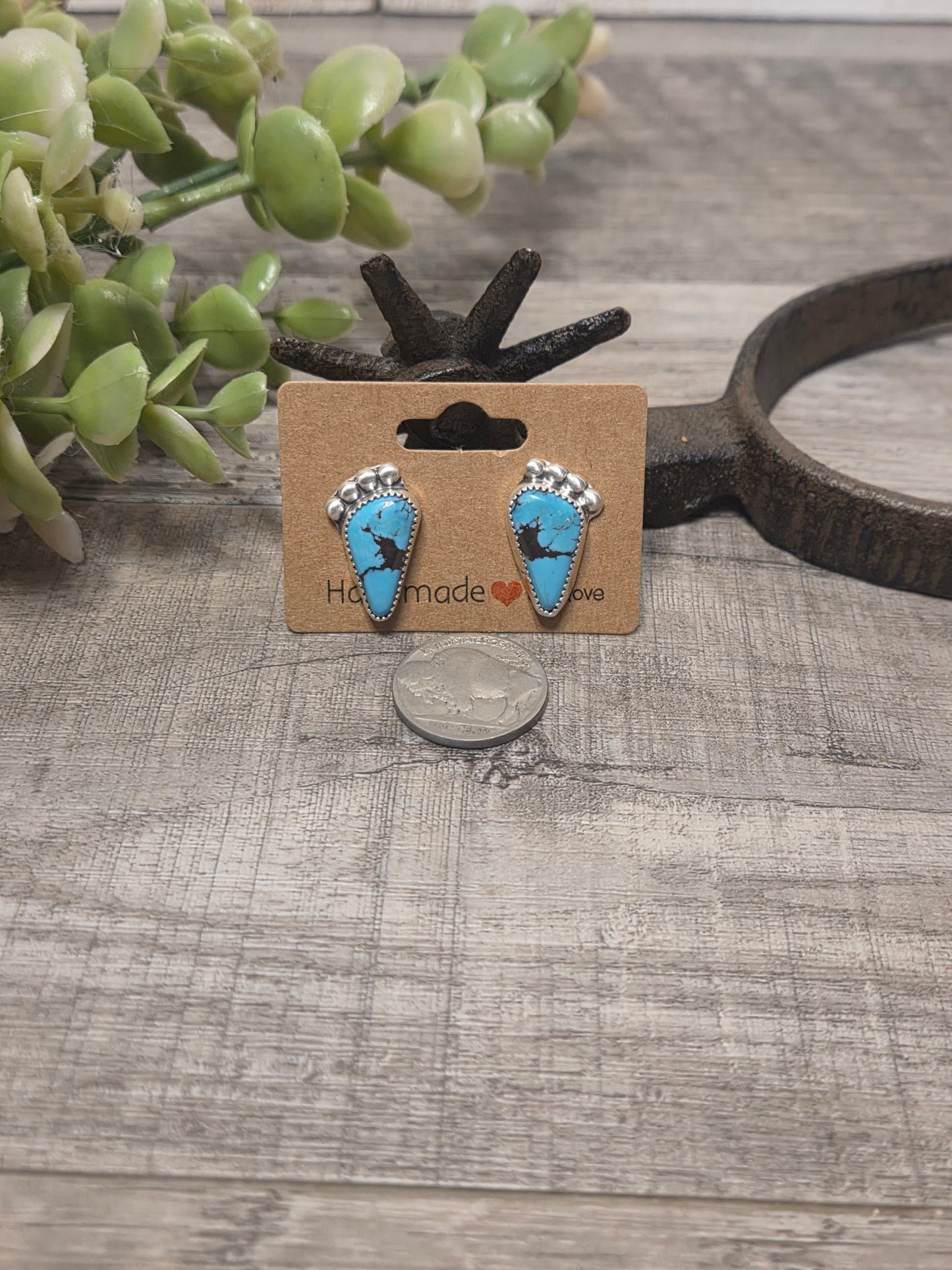 Kingsmen Turquoise Stud Earrings
