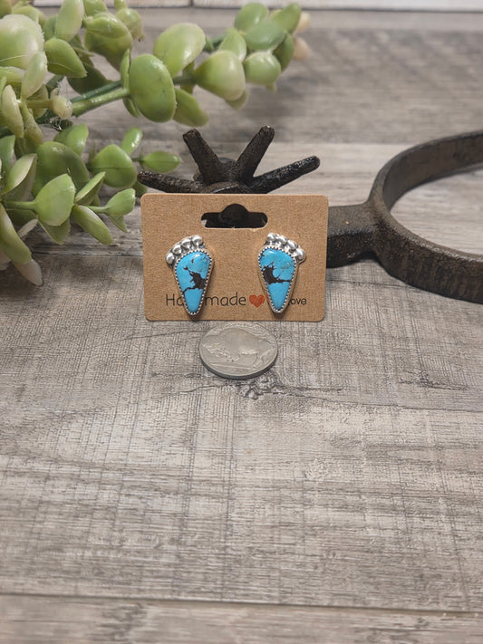 Kingsmen Turquoise Stud Earrings
