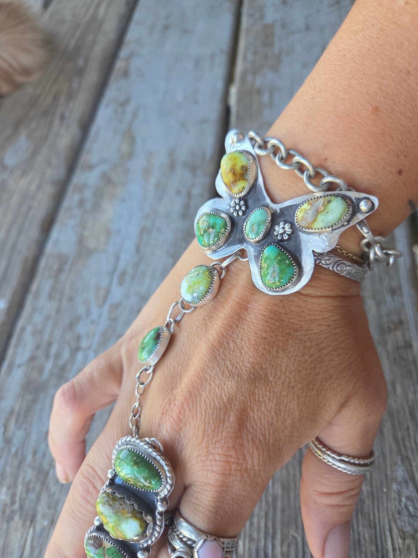 ButterFly bracelet ring combo