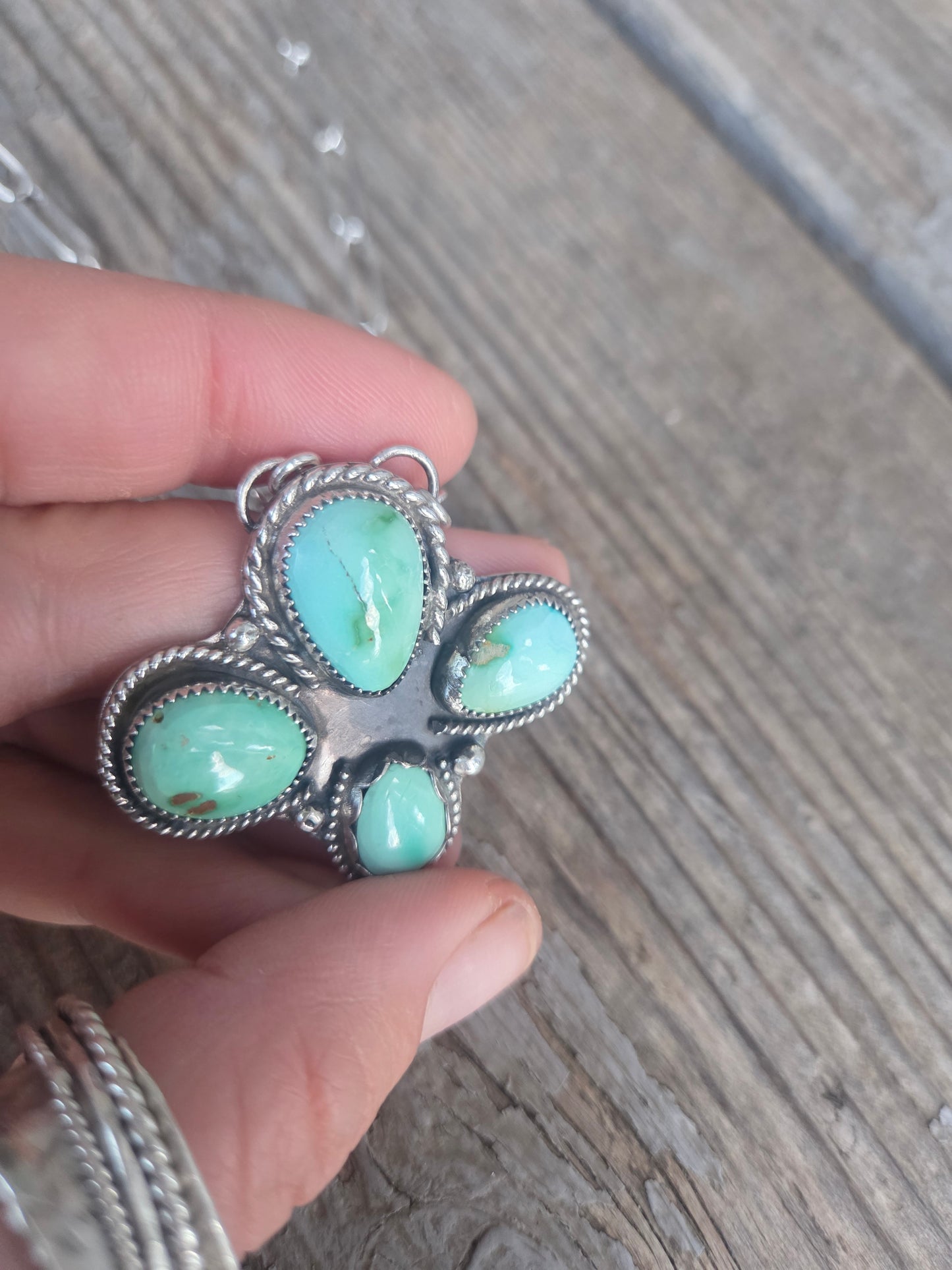 Emerald Valley Turquoise 17 inches-adjustable chain