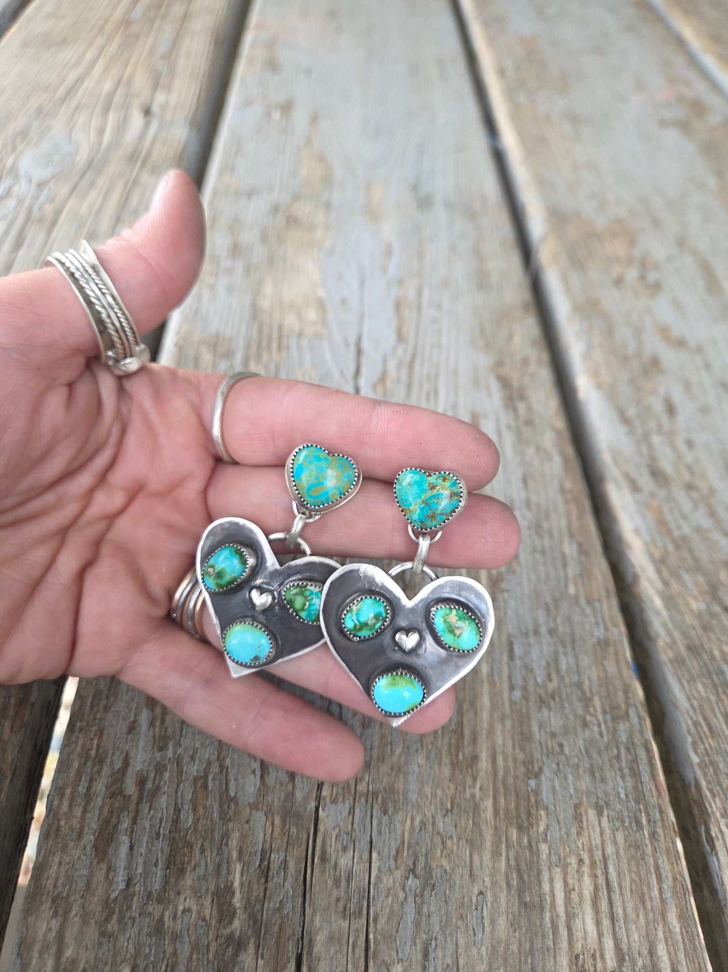 Heart Turquoise Earrings