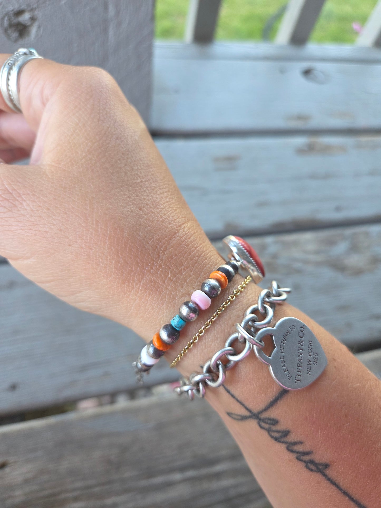 Spiny Oyster Heart Adjustable Bracelet