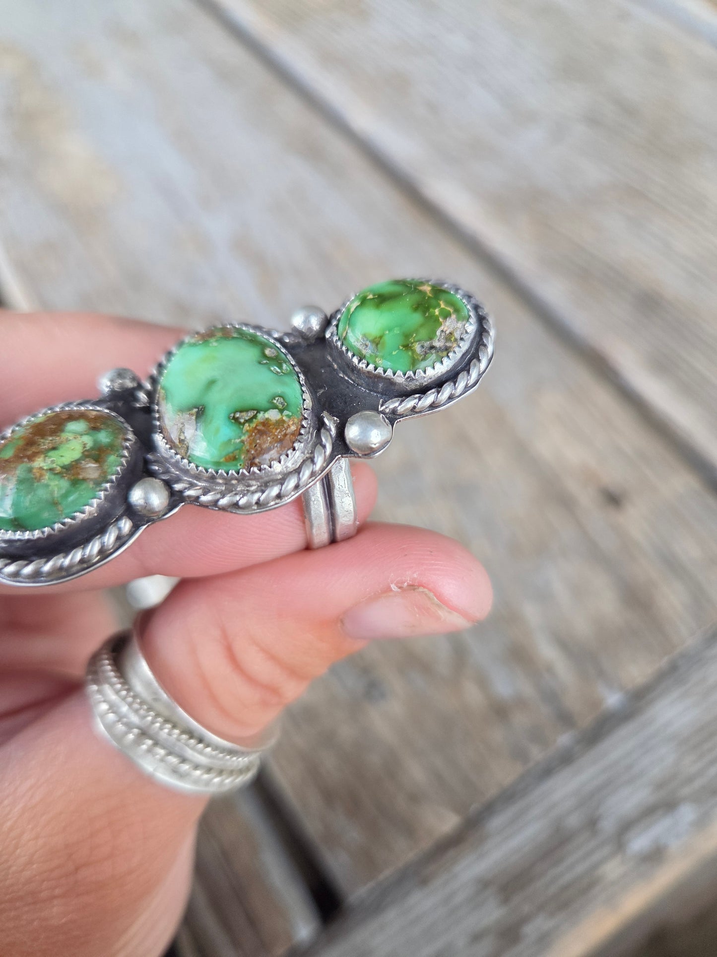 Royston Turquoise Adjustable Ring