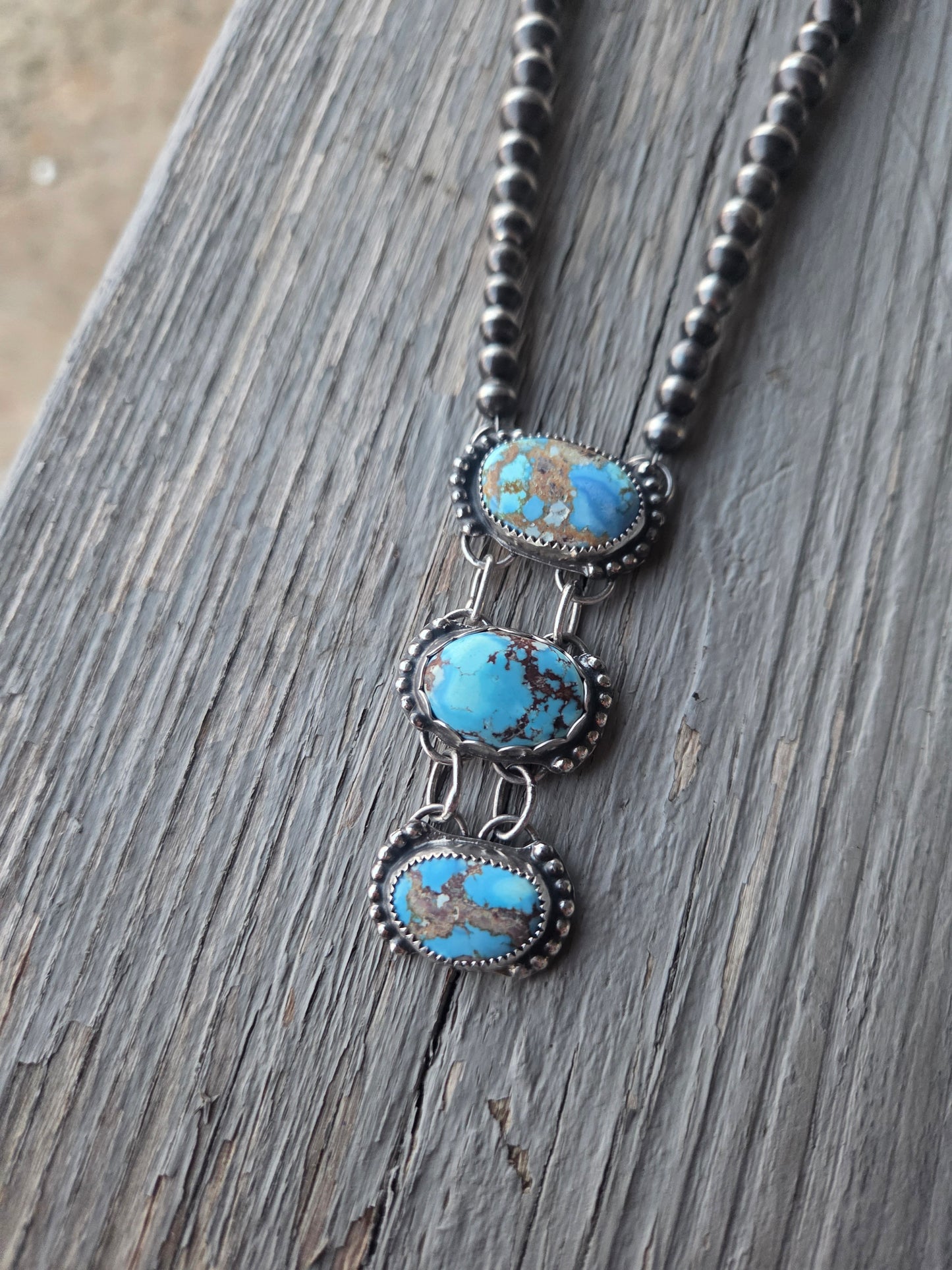 Golden Hill Turquoise & Sterling Pearls
