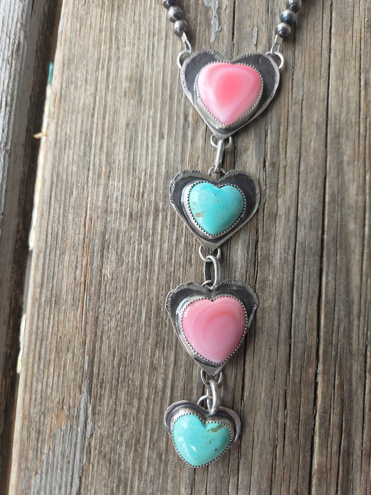 Heart Turquoise Lariat