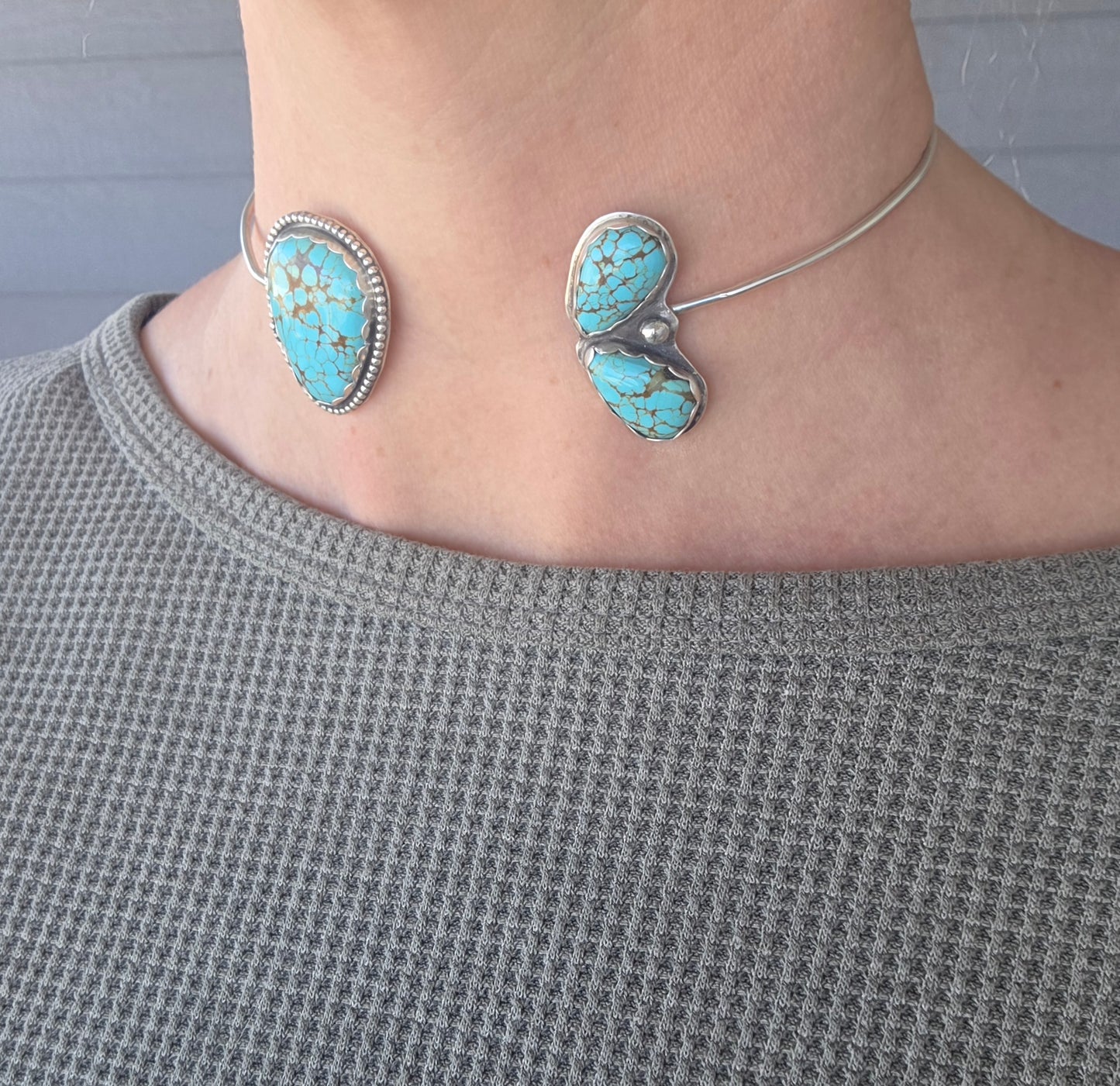 Number 9 Turquoise Neck Cuff