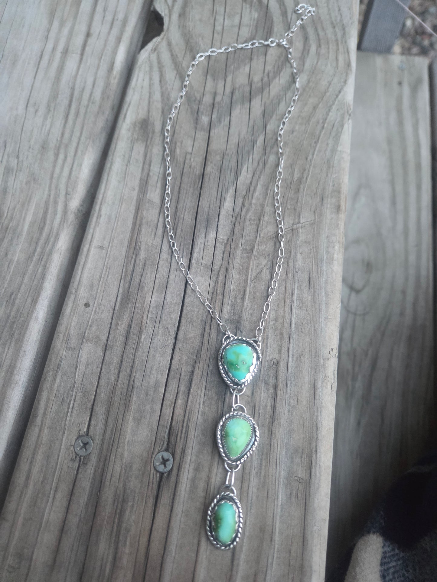 Sonoran Turquoise 19 inches-adjustable chain