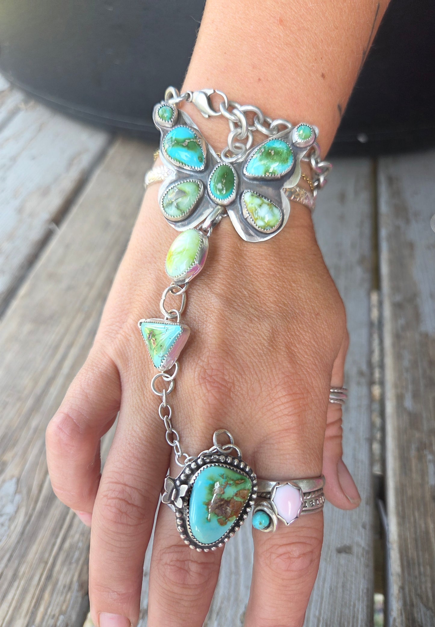 ButterFly bracelet ring combo