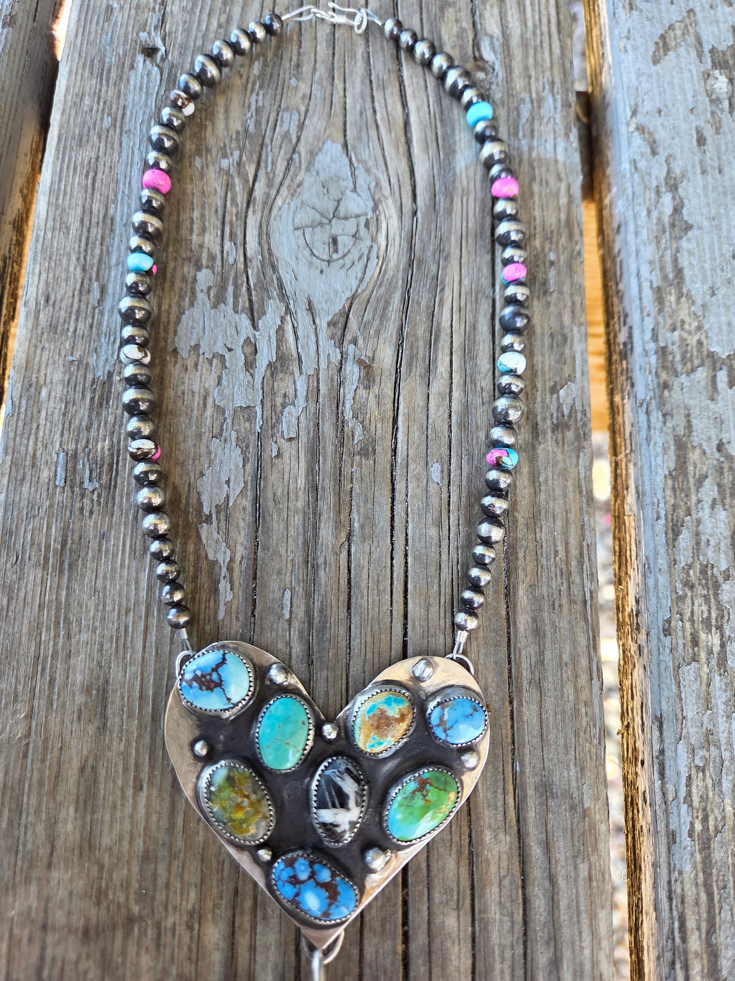 Heart Turquoise Cluster