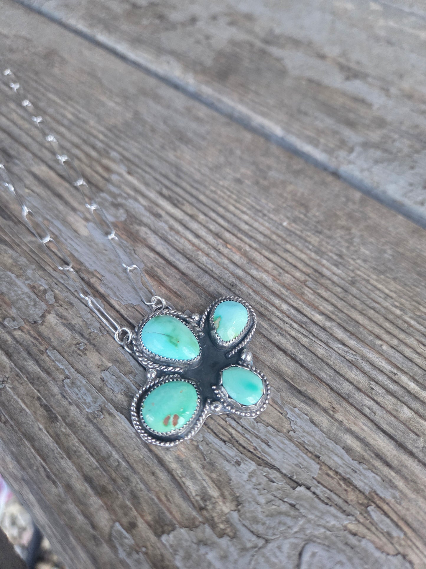 Emerald Valley Turquoise 17 inches-adjustable chain