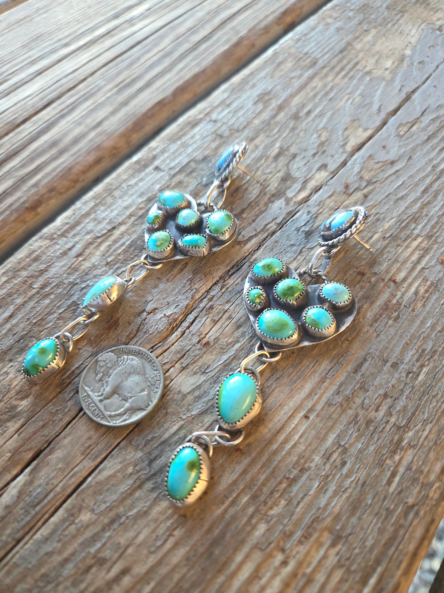 Heart Turquoise Earrings