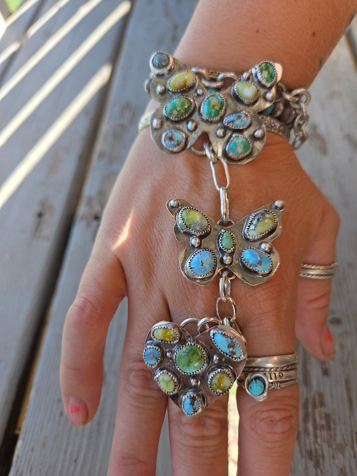 ButterFly/Heart Hand Chain