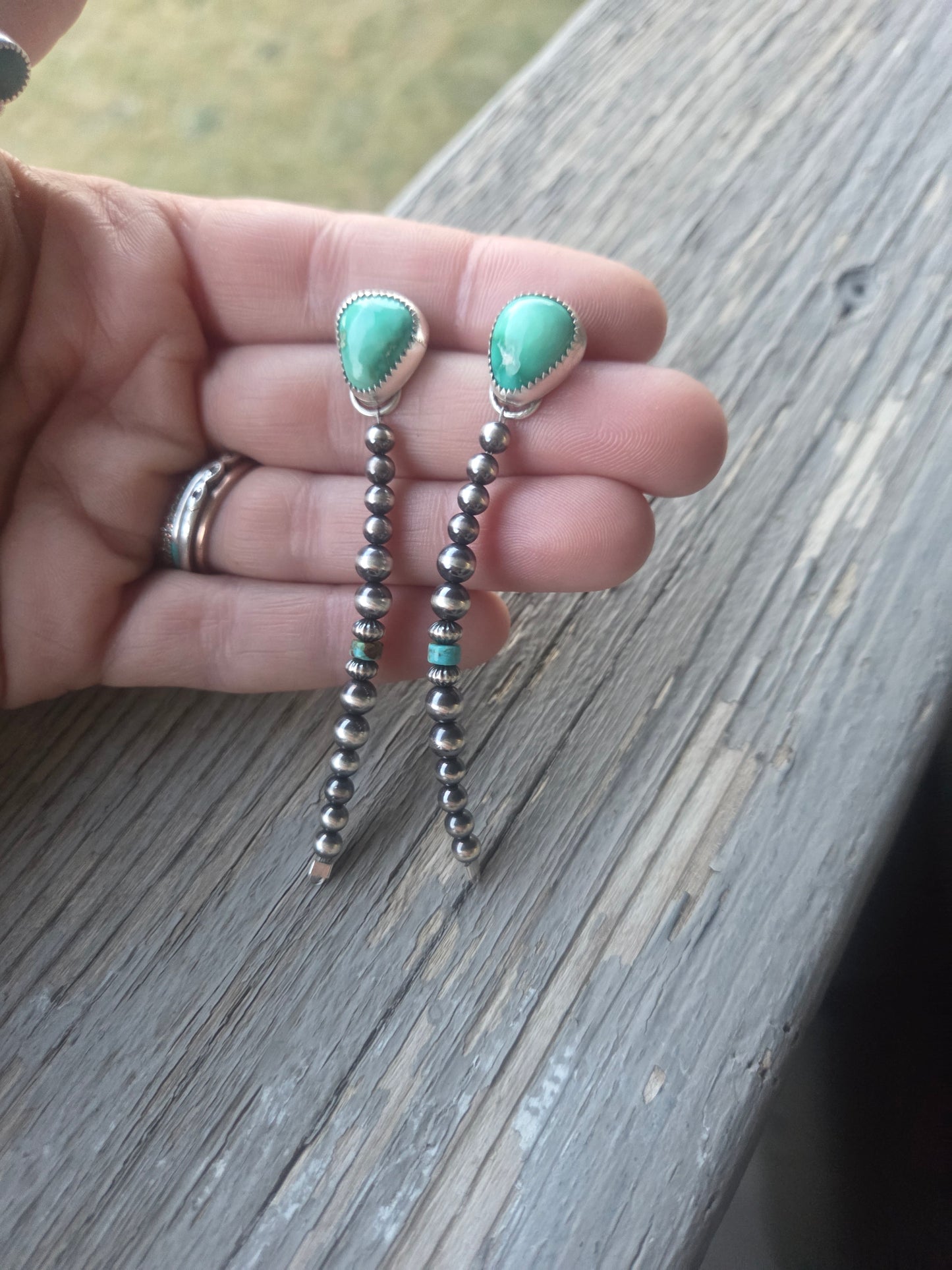 Emerald Valley Turquoise • Sterling Silver Pearls & Turquoise