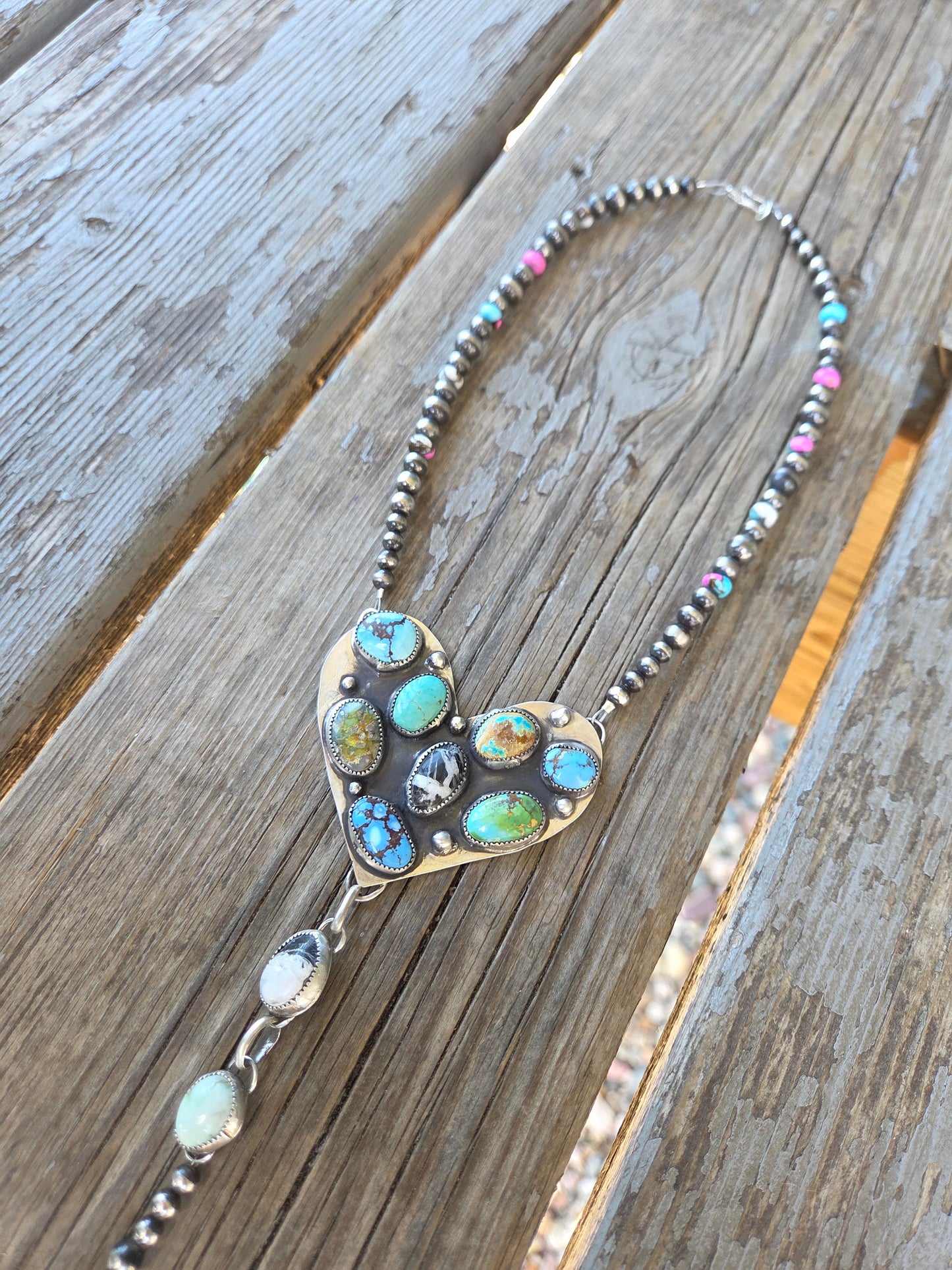 Heart Turquoise Cluster