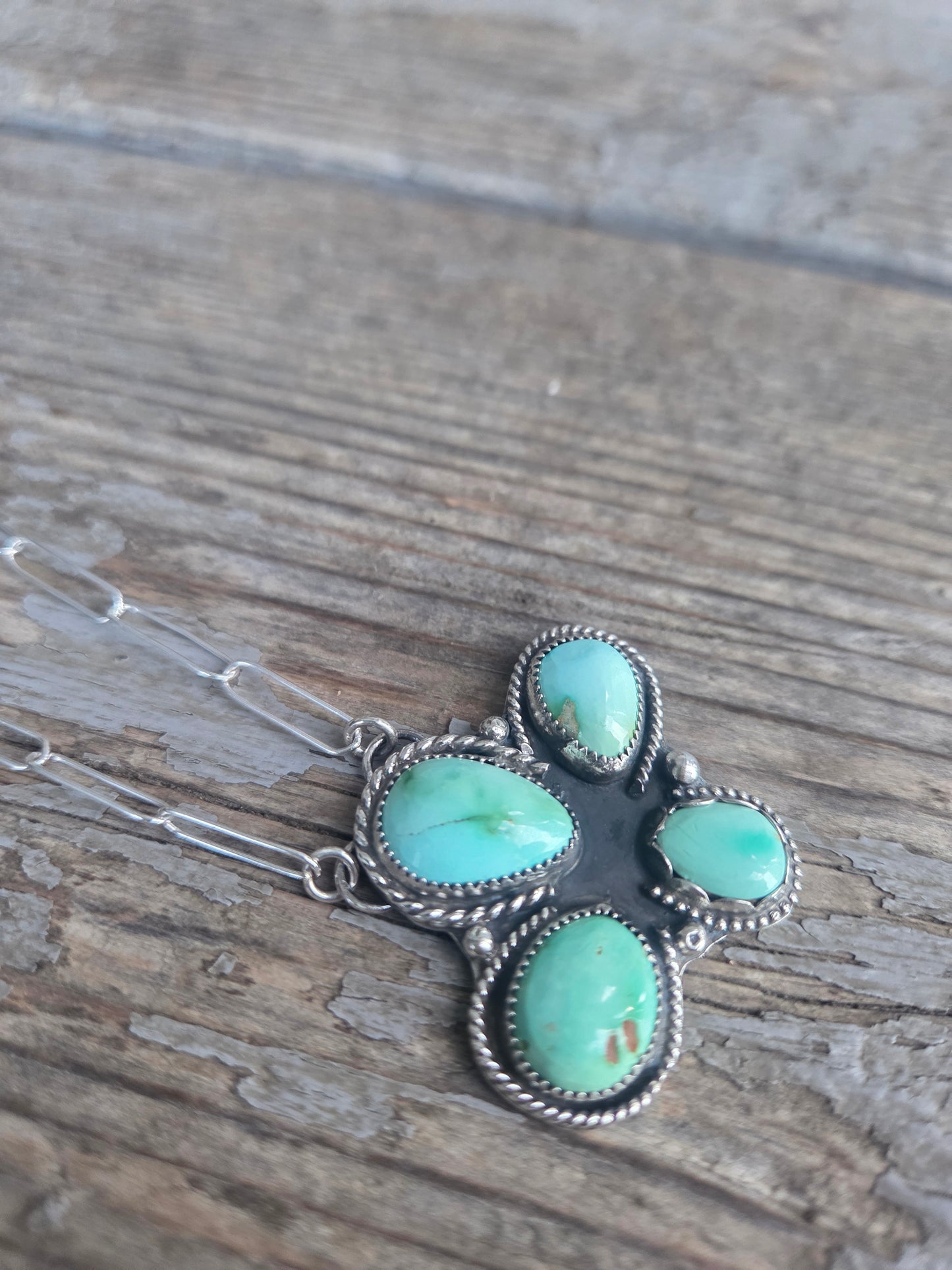 Emerald Valley Turquoise 17 inches-adjustable chain