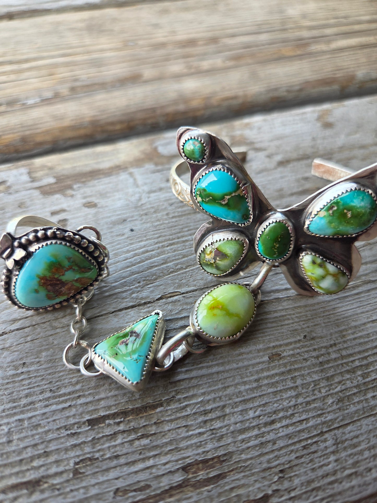 ButterFly bracelet ring combo